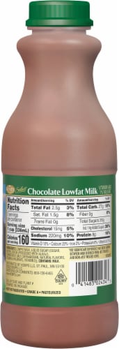 Kemps Select 1% Lowfat Chocolate Milk Perspective: back