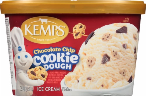 Kemps® Chocolate Chip Pillsbury Cookie Dough Ice Cream Tub Perspective: back
