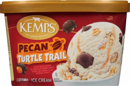 Kemps® Pecan Turtle Trail Ice Cream Tub Perspective: back