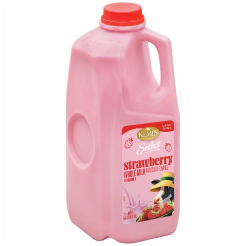 Kemps Select Whole Strawberry Milk Perspective: back