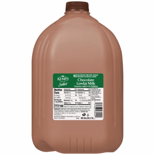 Kemps Select 1% Lowfat Chocolate Milk Perspective: back