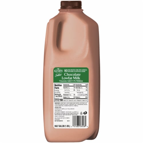Kemps Select 1% Lowfat Chocolate Milk Perspective: back