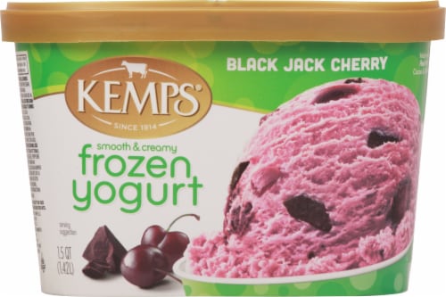 Kemps Black Jack Cherry Frozen Yogurt Tub Perspective: back
