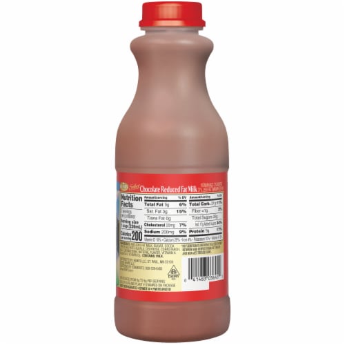 Kemps Select 2% Reduced Fat Chocolate Milk Perspective: back
