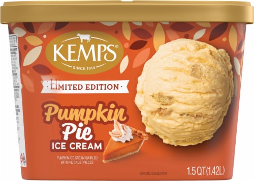 Kemps® Limited Edition Pumpkin Pie Ice Cream Tub Perspective: back