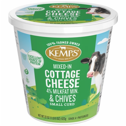 Kemps® Small Cured 4% Milkfat with Chives Cottage Cheese Perspective: back