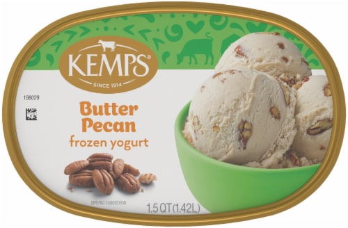 Kemps Butter Pecan Frozen Yogurt Perspective: back