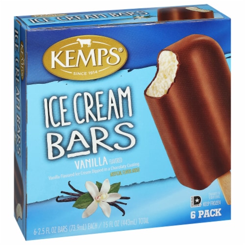Kemps Vanilla Ice Cream Bars Perspective: back