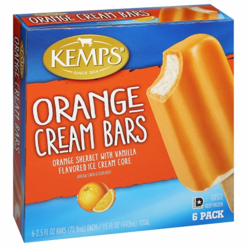 Kemps Orange Cream Ice Cream Bars Perspective: back