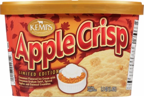 Kemps® Limited Edition Apple Crisp Ice Cream Tub Perspective: back
