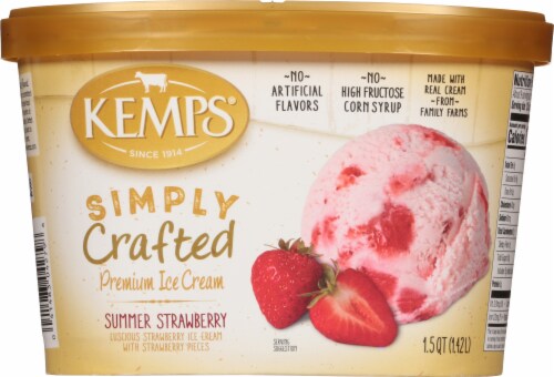 Kemps® Simply Crafted Strawberry Ice Cream Perspective: back
