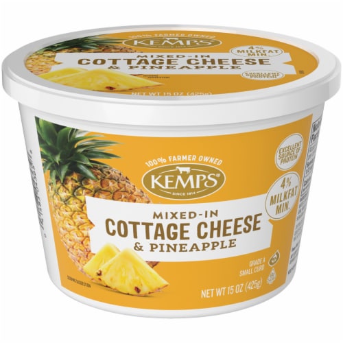 Kemps Pineapple Cottage Cheese - 15 Oz Perspective: back