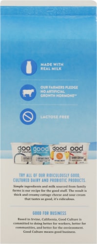 Good Culture® Probiotic 2% Reduced Fat Milk Perspective: back