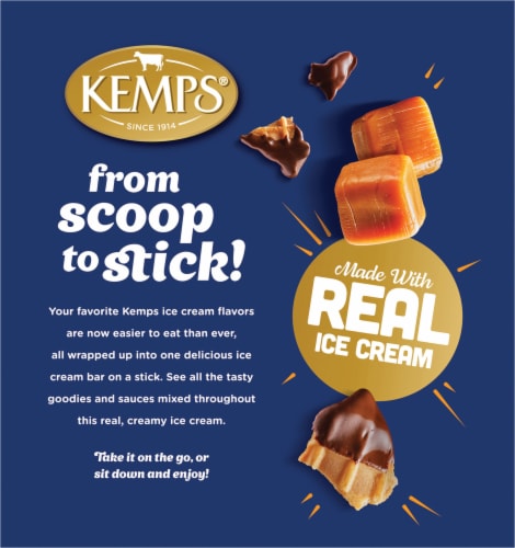 Kemps® Ice Cream Bars- Caramel Waffle Cone Perspective: back