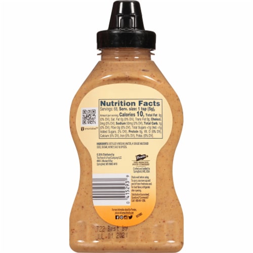 French's® Honey Dijon Mustard Perspective: back
