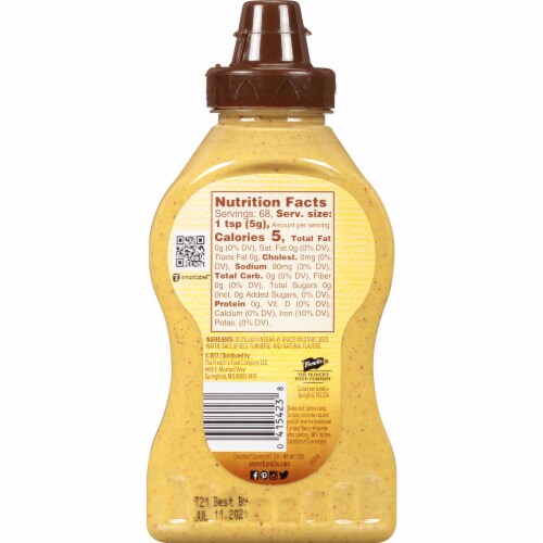 French's® Spicy Brown Mustard Perspective: back