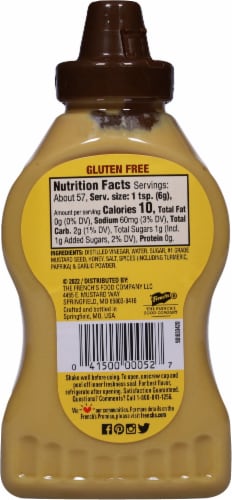 French's Honey Mustard Perspective: back