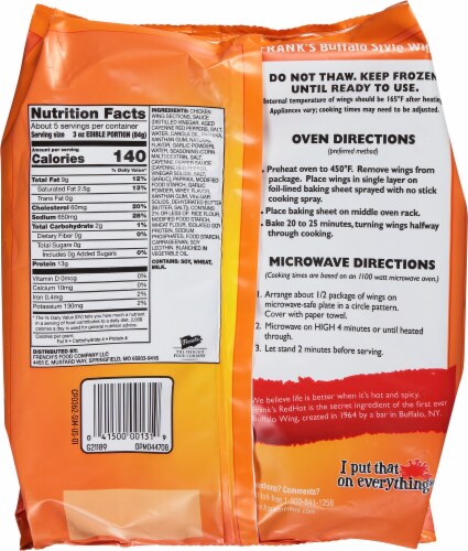 Frank's RedHot® Buffalo Wings Perspective: back