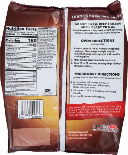 Frank's RedHot® Kickin' BBQ® Wings Perspective: back