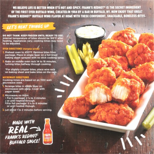 Frank's RedHot® Buffalo Boneless Chicken Bites Perspective: back