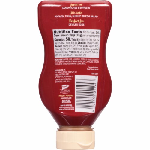 French's® Creamy Sweet Applewood Mustard Perspective: back
