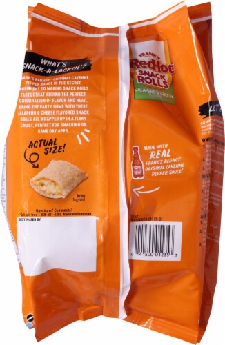 Frank's RedHot® Jalapeno & Cheese Snack Rolls Perspective: back