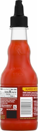Frank's RedHot® Squeeze Hot Honey Sauce Perspective: back