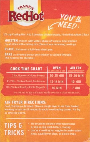 Frank's RedHot® Buffalo Seasoned Coating Mix Perspective: back