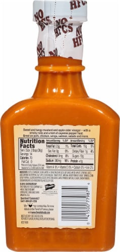 French's® Cattlemen's® Carolina Tangy Gold™ BBQ Sauce Perspective: back