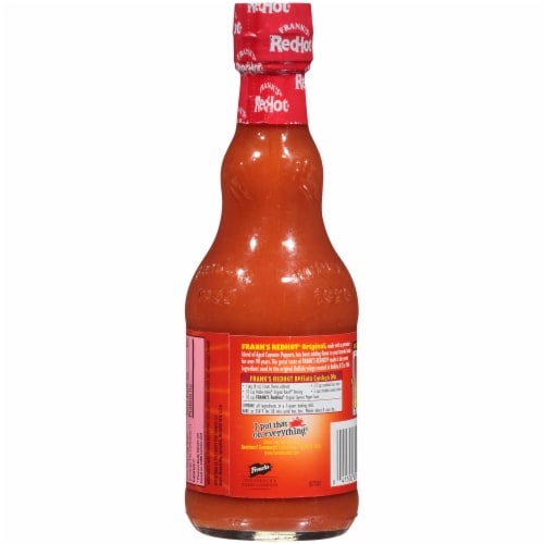 Frank's RedHot Original Cayenne Pepper Sauce Perspective: back