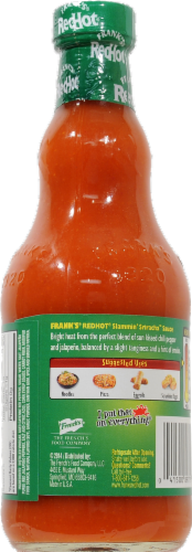 Frank's RedHot Slammin' Sriracha Hot Sauce Perspective: back