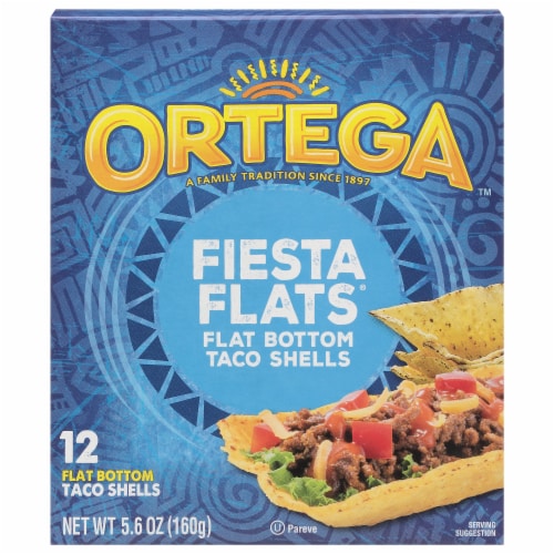 Ortega Fiesta Flats Flat Bottom Taco Shells Perspective: back