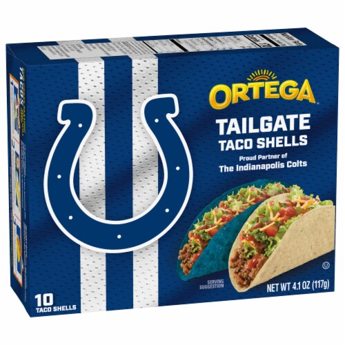 Ortega Indianapolis Colts Tailgate Taco Shells 10 ea Perspective: back