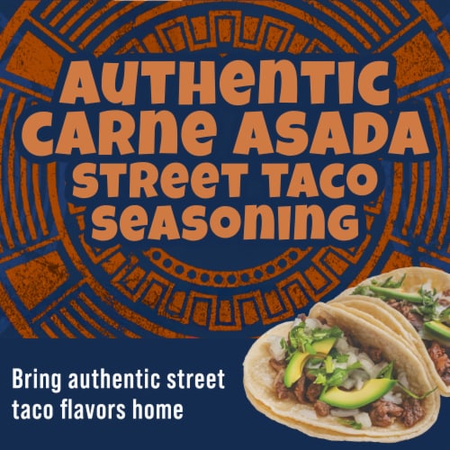 Ortega Street Taco Carne Asada Seasoning Mix Perspective: back