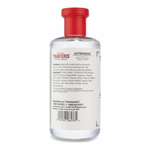 Thayers Natural Remedies Original Astringent with Witch Hazel Perspective: back