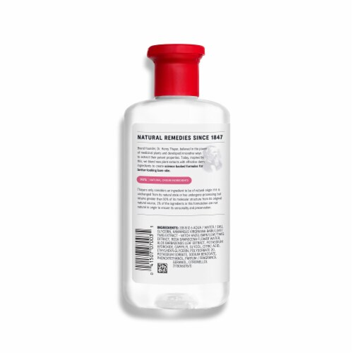 Thayers Natural Remedies Witch Hazel Toner Alcohol Free with Rose Petal Perspective: back