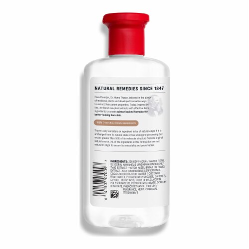 Thayers Natural Remedies Witch Hazel Toner Alcohol Free with Coconut Water Perspective: back