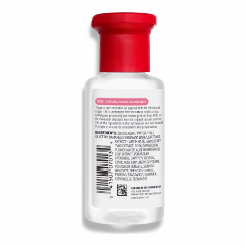 Thayers Natural Remedies Witch Hazel Toner Alcohol Free with Rose Petal Perspective: back