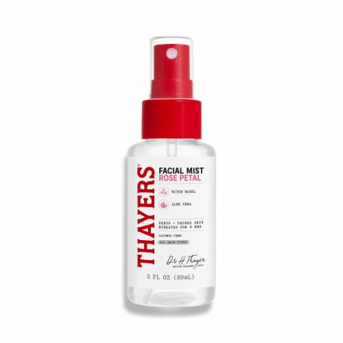 Thayers Natural Remedies Witch Hazel Toner Mist Alcohol Free with Rose Petal Perspective: back