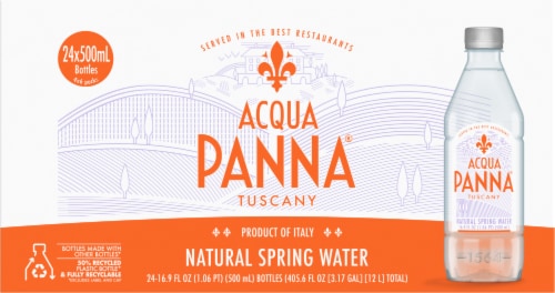 Acqua Panna Natural Spring Water Perspective: back