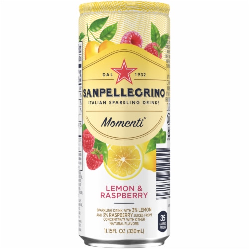 S. Pellegrino® Momenti™ Lemon and Raspberry Flavored Sparkling Water Perspective: back