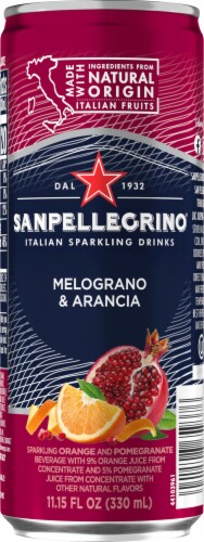 Sanpellegrino® Melograna & Arancia Pomegranate & Orange Sparkling Water Can Perspective: back