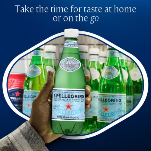 S.Pellegrino Sparkling Natural Mineral Water Perspective: back