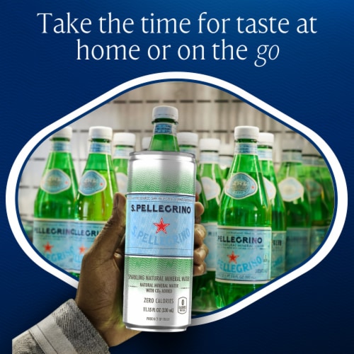S. Pellegrino Original Sparkling Natural Mineral Water Perspective: back