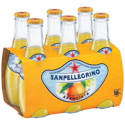 San Pellegrino Aranciata Italian Sparkling Orange Beverages Perspective: back