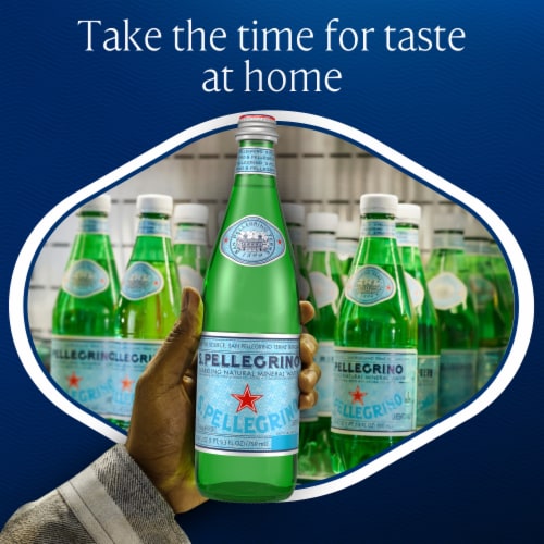 San Pellegrino® Natural Mineral Sparkling Bottled Water Perspective: back