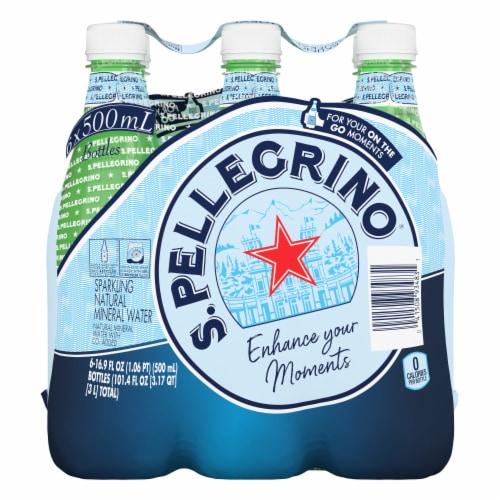S Pellegrino® Natural Mineral Sparkling Bottled Water Perspective: back