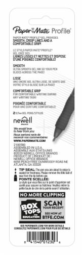 Paper Mate® Profile® Black 0.7mm Gel Pens Perspective: back