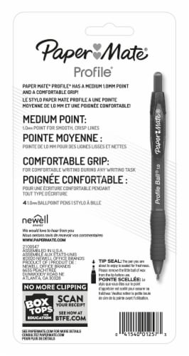 Paper Mate® Profile Ballpoint Pen - Black Perspective: back