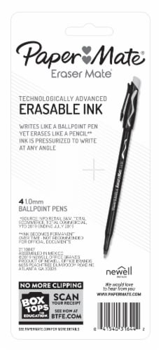 Paper Mate® Eraser Mate® Medium Point Erasable Ballpoint Pens - Black, 4 pk  - Kroger